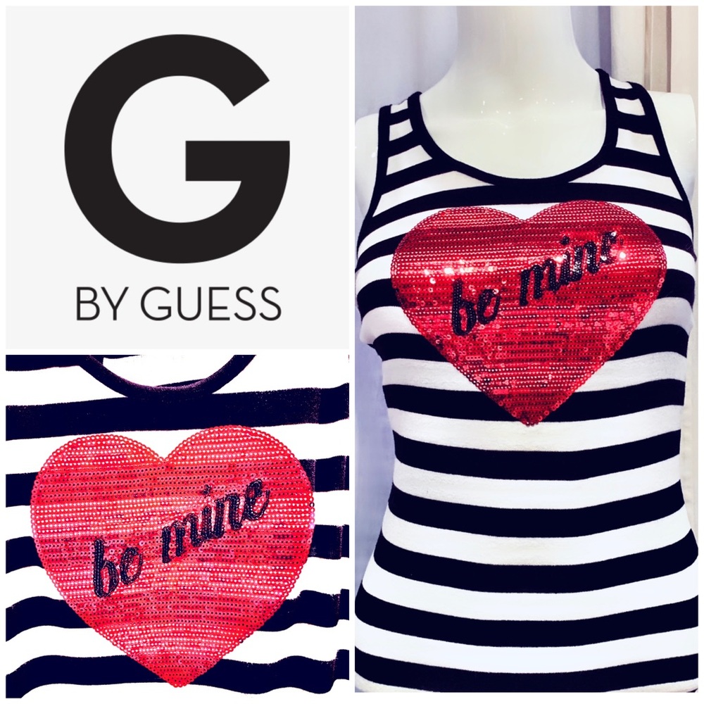 G By Guess Be Mine Sequined Tank